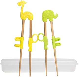 2 PairsTraining Chopstick, Animal Training Chopsticks Helper Natural Wooden Training Chopsticks