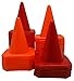 Bluedot Trading 4” Plastic Sports Cones | Agility Cones Games, RC Racing, Outdoor Activities, Soccer Training, Party Games & Decorations - Orange & Red Cones – Set of 40