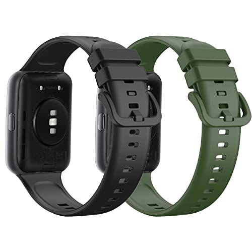 AiMaoo Huawei Watch Fit 2 対応 バンド シリコン スポーツストラップ おしゃれ 柔軟性 防汗 コンパチブル 交換バンド Huawei Watch Fit 2 用  +