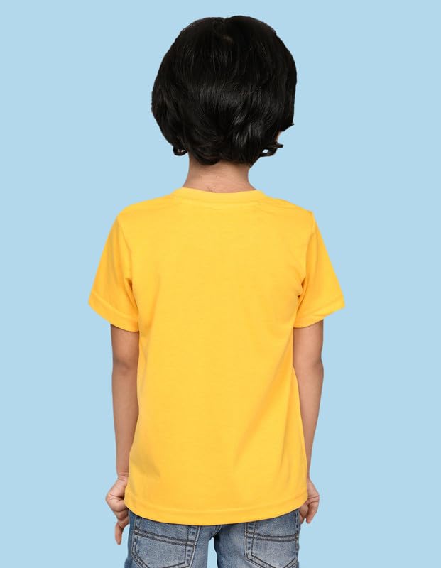 Image of Nusyl Boys Half Sleeves Solid T-Shirt for Kids | Soft Cotton Blend | Comfortable Regular Fit | Casual 2-16 Years | Multiple Colors & Pack Options