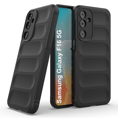 Image of Zapcase Back Case Cover for Samsung Galaxy F16 5G | Compatible for Samsung Galaxy F16 5G Back Cover | Liquid Silicon Magic Case with Camera Protection | Black