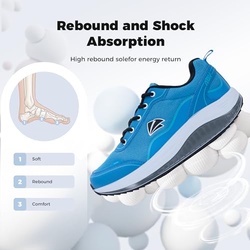 Image of Walking Shoes for Men Arch Support Plantar Fasciitis Shoes Orthotic Tennis Sneakers for Foot Pain Relief
