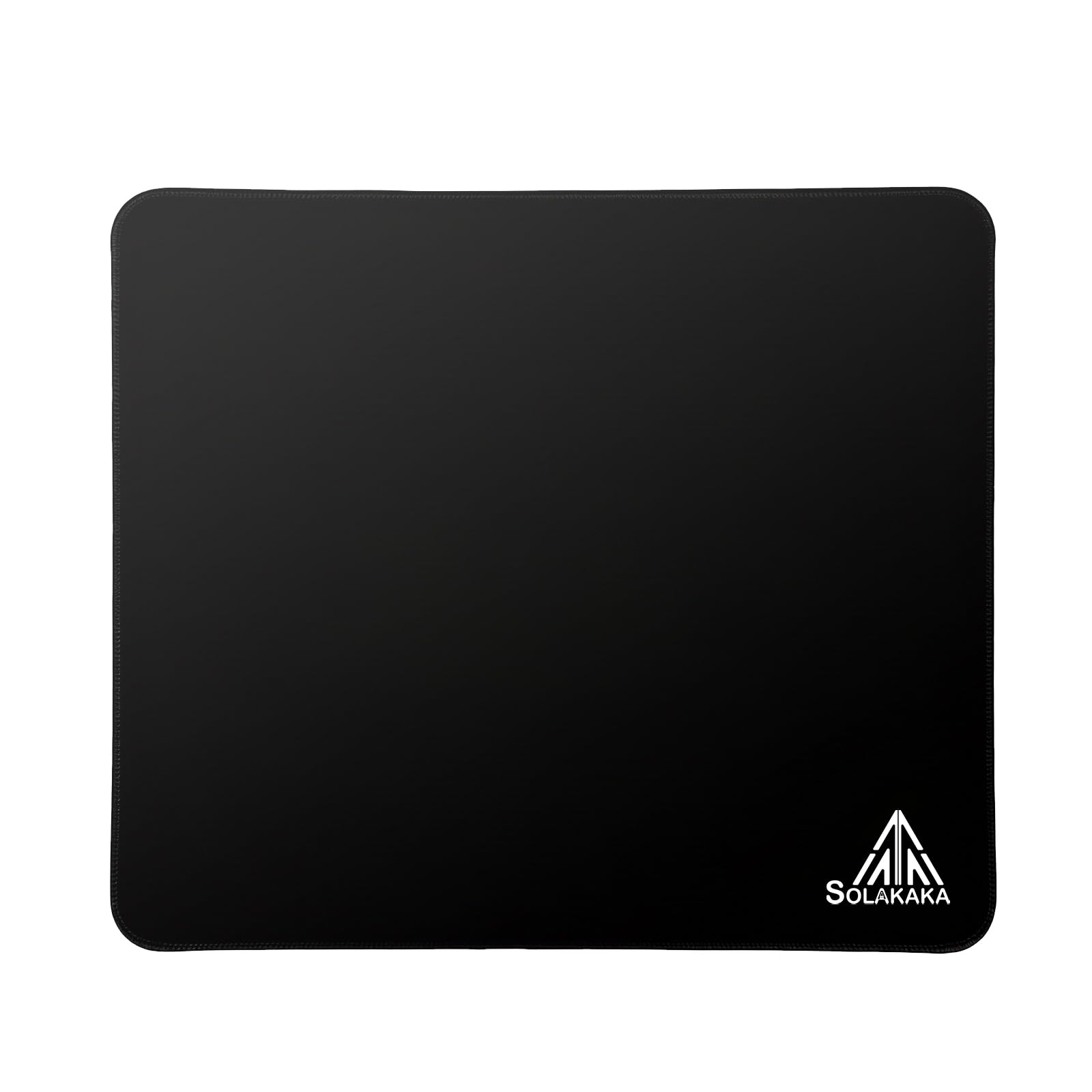 SOLAKAKA EP9 FPS Gaming Mouse Pad- 4MM Thick13.8 x11.8 (350x300mm),Black Mouse Pad, Micro-Woven Precision Surface, Non-Slip Rubber Base, Stitched Edge- FPS,MOBAs,RTS,MMO