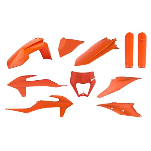 Remplacer plastiques rayés EXC/F 20-23 avec ce body kit complet orange robuste