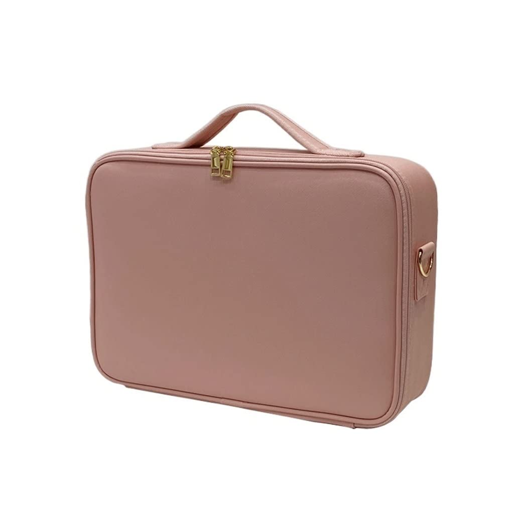 Organizer na perfumy, przenośny organizer na kosmetyki, skórzany, z wieloma przegródkami, profesjonalny zestaw, podróżna kosmetyczka, toaletka, a, M-37cm/14.56inch