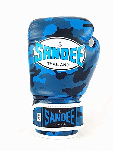 Gants de boxe enfants Sandee bleu 4oz pour entraînement au club de sport