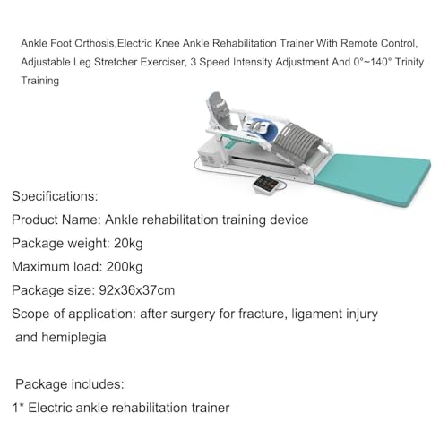 Ejercitador de rehabilitación de rodilla ajustable 0°-140° miniatura 3