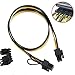 lilila-ree (2-Pack) 6 Pin to 8 Pin PCIe Adapter for CoolerMaster and Thermaltake PSUs 6 Pin Male to 8 Pin (6+2) PCI Express Cable 20-inch(51cm)