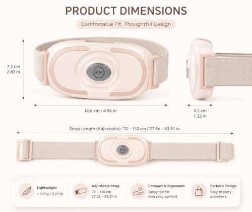 Image of Dangfly Electric Abdominal Waist Massager Belt with Adjustable Strap, Portable Body Massager for Waist and Abdomen Relaxation, Easy to Use at Home