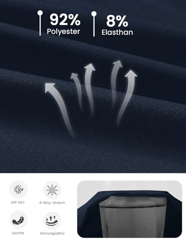 Rdruko Poloshirt Damen Ärmellos Polohemd Atmungsaktiv mit 1/4 Reißverschluss Schnelltrocknendes Sport Oberteil für Golf Tennis und Outdoor - Dunkelblau XL