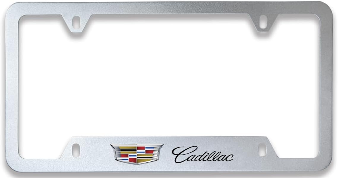 Brezo Universal Metal Front and Back fit Cadillac License