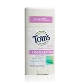 Tom's of Maine Natural Clinically Proven Long Lasting Fragrance-Free Women's Stick Deodorant, 2.25 -Ounce Sticks (Pack of 6)