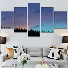 SIGNWIN 5 Panel Canvas Wall Art Setting in...
