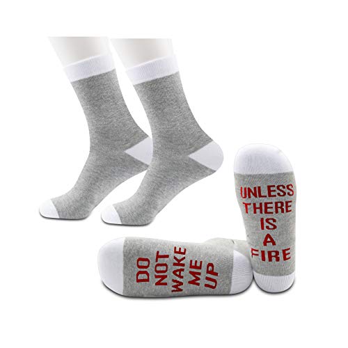 Chaussettes pompiers Do Not Wake Me Up en lot de 2 paires noires taille Medium