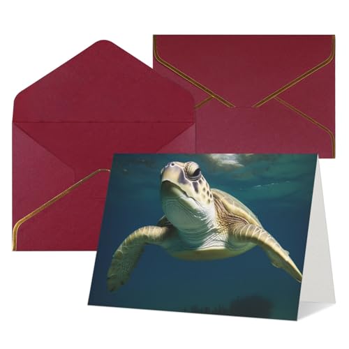 LHDGBWC Thinking of You J[h t 󔒂̃O[eBOJ[h 4x6 m[gJ[h Happy BirthdayJ[h @̃O[eBOJ[h p TL[J[h  Tutrle xr[V[J[h