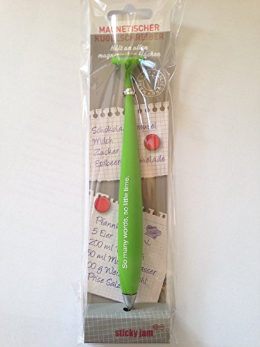 Sticky Jam Penna a sfera con magnete verde