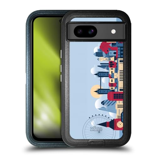 Head Case Designs Officially Licensed The National Gallery London Skyline Art Ultra-Armoured Shockproof Case [Military Grade Protection] Compatible with Google Pixel 8a