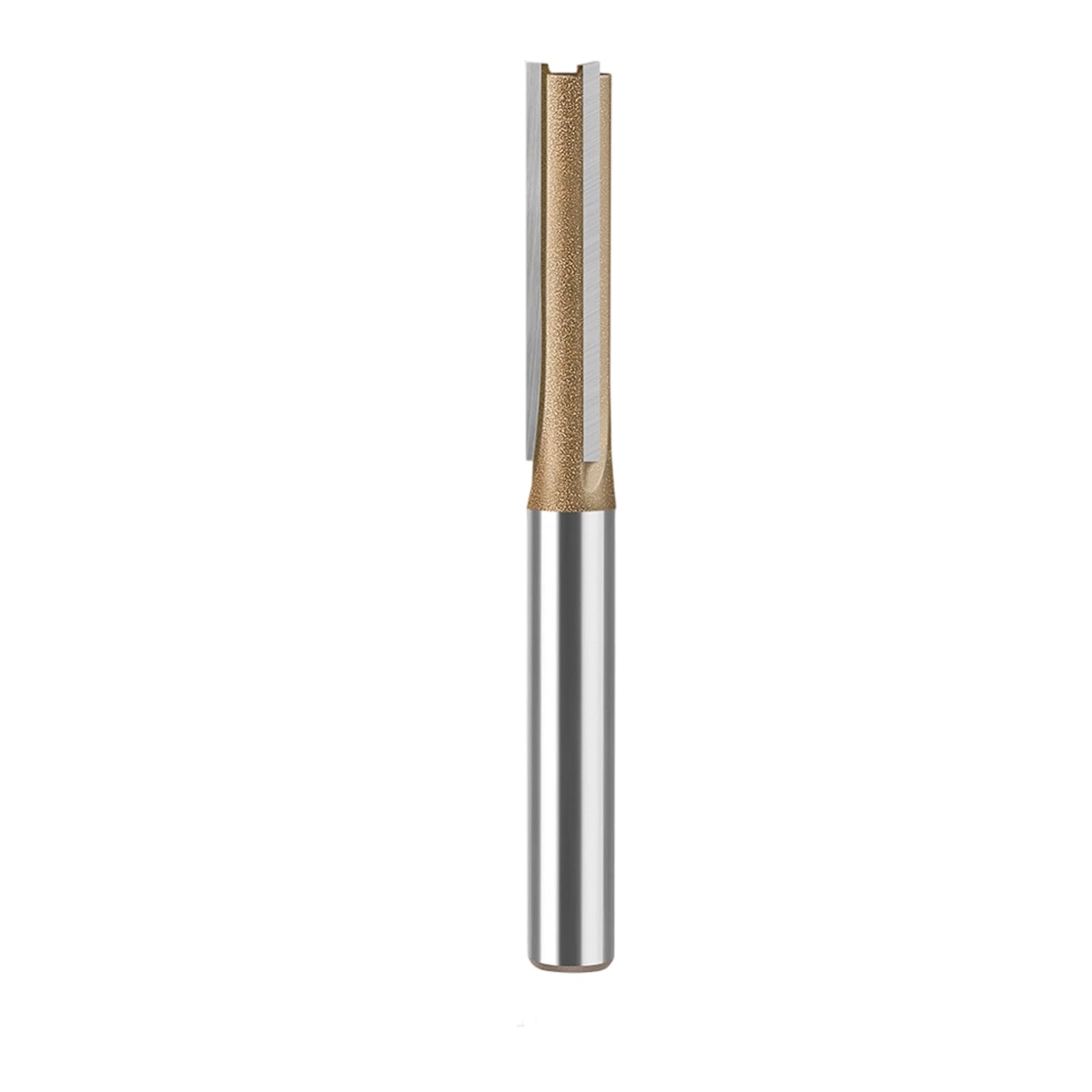 Rgybao Coffee 1 4 1 Professional 1 / 4Inch Shank Straight Router Bit Metal Milling Cutter Woodworking Tool Trimming Cutter Industrial Extended Straight Router Bit