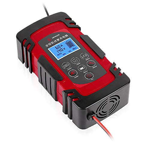 Adaskala Dispositivo de carga de bateria de 3 estágios para reparo automático de pulso 12/24 V para