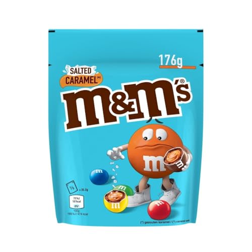 M&M'S CARAMEL - Bonbons Chocolat au Lait & Caramel au Beurre Salé - 176g Sachet de Chocolats