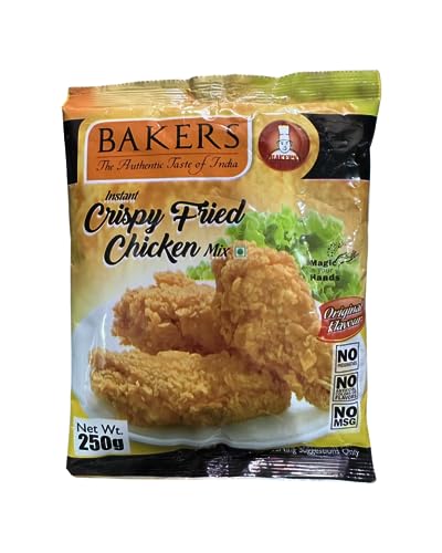 67% OFF on Bakers Instant Crispy Fried Chicken Mix | Crispy Fry Mix | Chicken Masala | Institutional Pack | No Preservatives | No Artificial Colour & Flavors | No MSG | A++ Grade | 250g 67% OFF on Bakers Instant Crispy Fried Chicken Mix | Crispy Fry Mix | Chicken Masala | Institutional Pack | No Preservatives | No Artificial Colour & Flavors | No MSG | A++ Grade | 250g