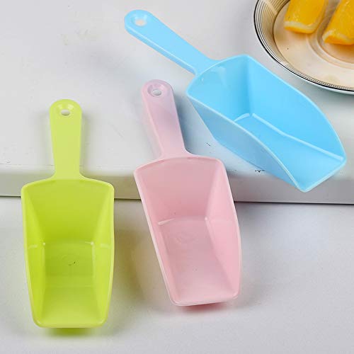 6PCS Farbe Zufällige PP Kunststoff Lebensmittel Schaufel Mehl Supermarkt Müsli Eis Nüsse Süßigkeiten Buffet Tierfutter Schaufeln Laden und Set Werkzeuge für Supermärkte Snack Shops Küche