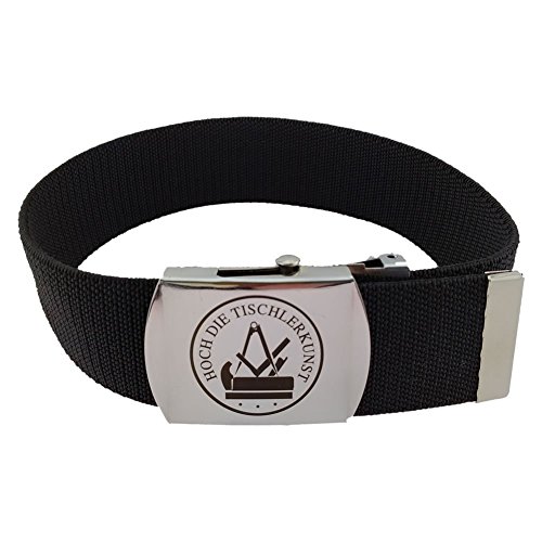 Gravurmanufaktur Ceinture de pantalon de table/artisanat Noir 40 mm x 120 cm