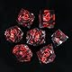 DND Würfel Set Schädel Augapfel Polyedrische Harz Spielwürfel Scharfkantige D&D Rollenspiel-Würfel für Dungeons and Dragons RPG MTG Ttrpg Pathfinder Rollenspiel D20 D12 D10 D8 D6 D4 mit Geschenkbox