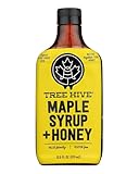 Tree Hive Maple Syrup with Honey, Vanilla, and Organic Cinnamon - All-Natural, No Artificial Ingredients, Gluten-Free - 12.5 oz