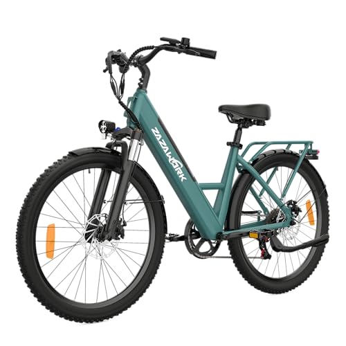 WITAMBIKE - Bicicleta eléctrica para adultos, motor DC sin escobillas de 250 W, batería Samsung 36 V 17,5 Ah, alcance de 80 a 120 km, bicicletas eléctricas 3 modos de conducción, 7 velocidades, frenos