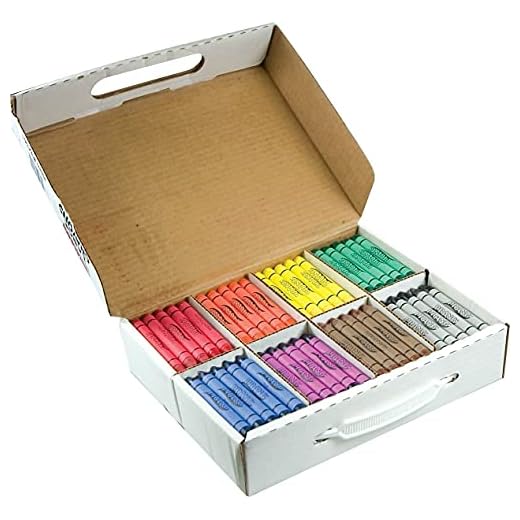 PRANG Large Wax Crayons Case