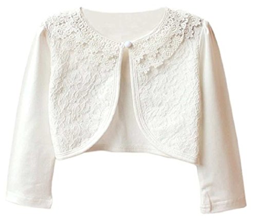 Long Sleeve Lace Cardigan Shrug Little Girl Special Occasion Bolero