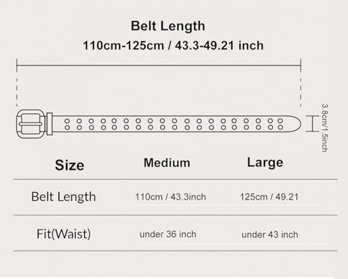 Women Punk Belt Black Double Grommet Stars Adjustable Waist Belt with Chain Hip-hop Style4