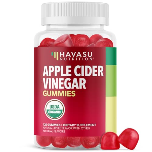 Apple Cider Vinegar Gummies - Organic ACV Vitamins for Digestive Health, Metabolism & Gut Support -...
