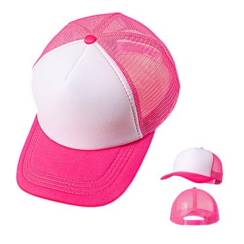 Image of 10 Pack of Blank Trucker Hat Bulk Mesh Cap Men and Women Baseball Cap DIY Graffiti Hot Stamping Duck Tongue Cap