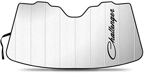 IPick Universal Fit Windshield Sun Shade For Ford Mustang Cobra - 55.5" X 27" Foldable Sunshade With Logo
