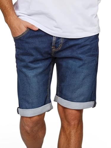 MUSTANG Jeans Shorts Herren Stretch Kurz Regular Fit Chicago Real X Kurze...