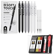 STAGEEK Black Gel Pens + Carpenter Pencils