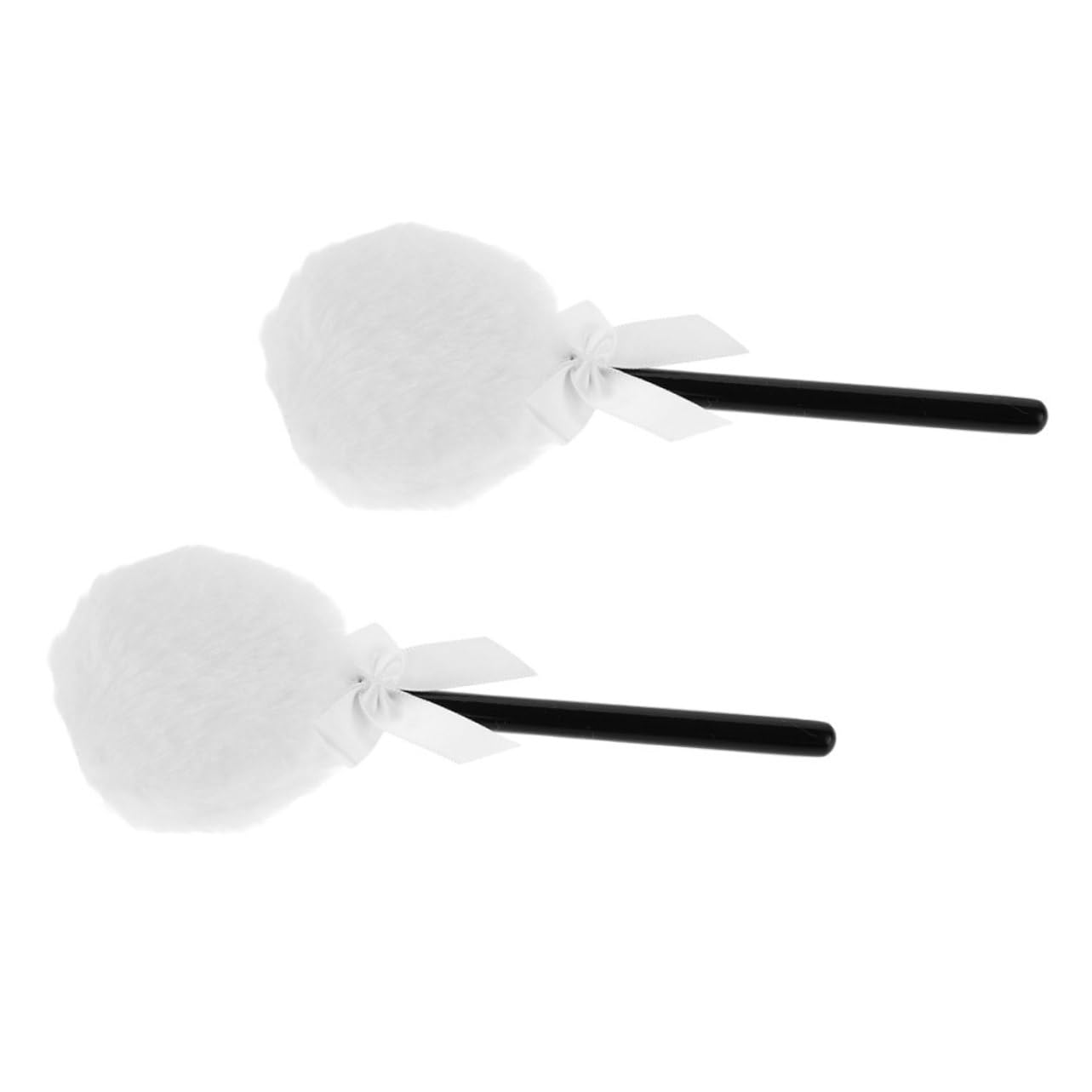 FOMIYES 2pcs Soft Makeup Lollipop Shape Face Powder Applicator for Body Powder Foundation
