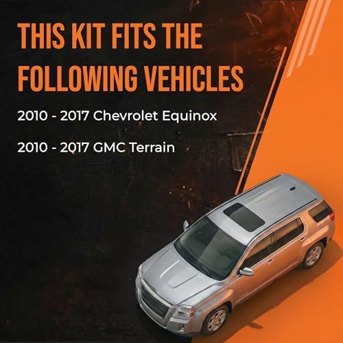 Image of MAX Advanced Brakes Front & Rear Brake Kit for 2010 to 2017 Chevrolet Equinox & GMC Terrain,OE Replacement Brakes and Rotors Kit Brake Pads Car Brakes Brake Rotors
