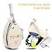 NZNDB Tennis Bags for Women Girl, Tennis Sling Crossbody Backpack, Water Resistant Tennis Bag for Pickleball, Tennis, Racketball (White)