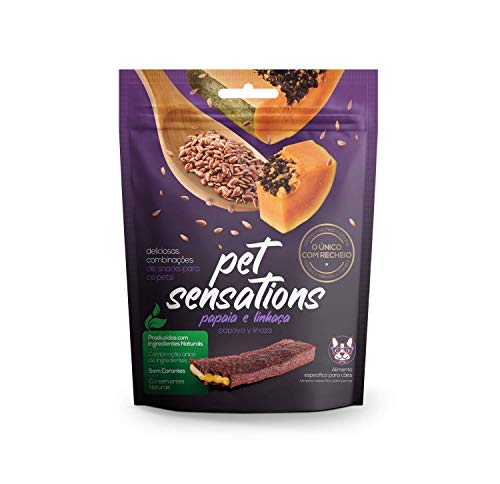 Bifinho Pet Sensations Papaia e Linhaça Petitos 65 G