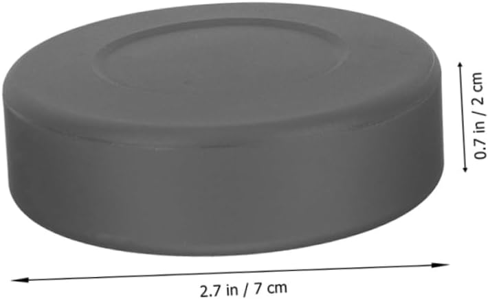 Toddmomy 6pcs Multi Functional PVC Hockey Pucks for Outdoor and Indoor Games Durable Flat Balls for Family Gatherings Team Building Activities and Hockey Practice