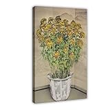 CBVHOAW Póster de lienzo vintage japonés con crisantemo para decoración de dormitorio, decoración de paisaje, regalo, 20 x 30 cm