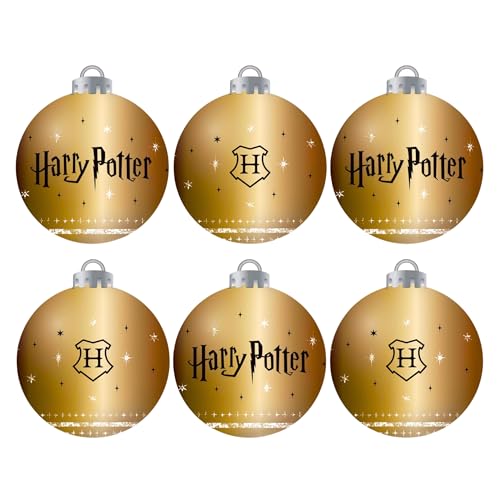 Harry Potter Hogwarts Weihnachtskugeln, Weihnachtsschmuck, 6 Stück,...