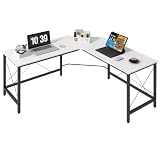 HOMCOM Scrivania ad angolo a L 150x150x76cm Bianco