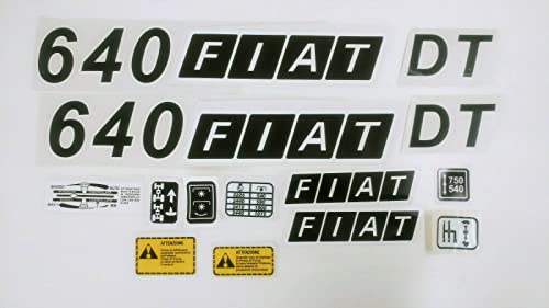 Kit adesivi decalcomanie fiat 640 dt per trattori