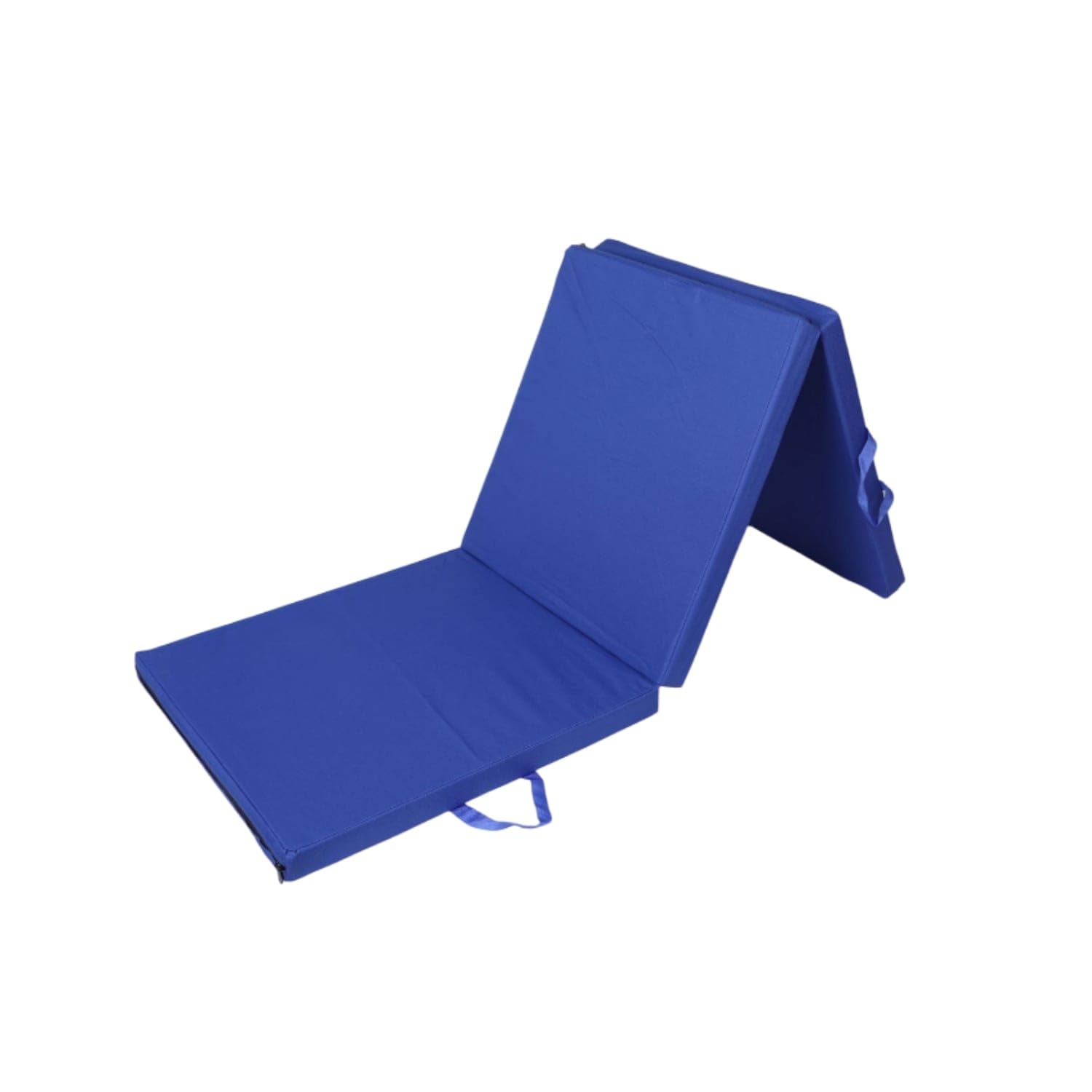 Textile Cover Foldable Exercise Mat Rectangular Tri-Fold Mat, 180x60x5 E-picture-12
