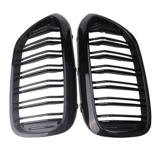 Grille de calandre avant noir brillant double lamelle pour BMW Série 5 G30 G38 M5 2017-2020