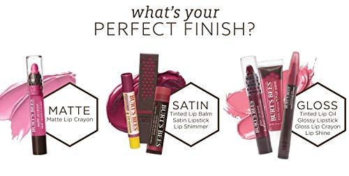 Burt's Bees 100 % Natural Moisturizing Tinted Lip Oil, Rustling Rose - 1 Pen #TOP6